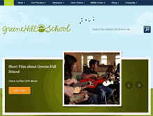 Tablet Screenshot of greenehillschool.org